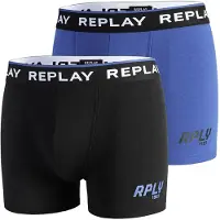 Replay Boksershorts blå / sort / hvid