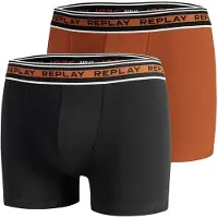 Replay Boksershorts cognac / sort / hvid