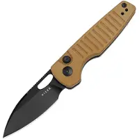 Kizer Cutlery Parakeet Button Lock Micarta