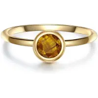 Glanzstücke Ring gylden gul / guld