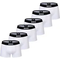 BOSS Boksershorts sort / hvid