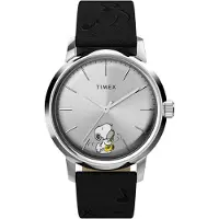 Timex Analogt ur 'Marlin Automatic x Peanuts Saxophonist' sort / sølv