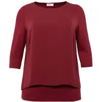 Sheego Bluse rubinrød