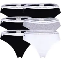 Lacoste String sort / hvid