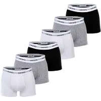 Lacoste Boksershorts grå / sort / hvid