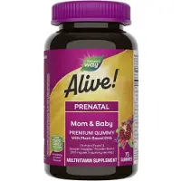 Nature'S Way , Alive! Prenatal Premium Gummy, Jordbær & Citron, 75 Gummies