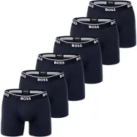 BOSS Boksershorts mørkeblå / hvid