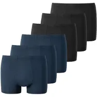 Schiesser Boksershorts mørkeblå / sort