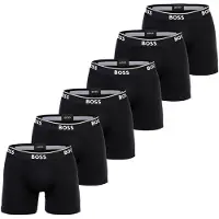 BOSS Boksershorts sort / hvid
