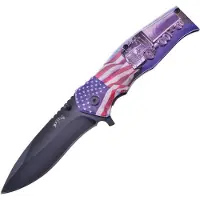 Frost Cutlery Flag/Truck Linerlock A/O