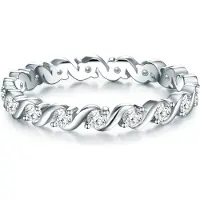 Trilani Ring sølv / transparent