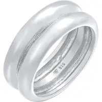 Elli PREMIUM Ring 'Chunky' sølv