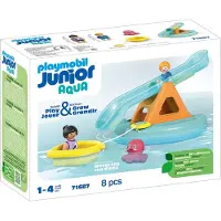 Playmobil Junior Aqua: Badeø Med Rutsjebane