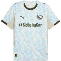 Puma Palermo F.C. 25/26 Replica Third Jersey Men, Sport, Warm White/Light Blue, XL