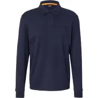 BOSS Poloshirt med lange ærmer i bomuld med logodetalje