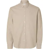 Selected Skjorte 'SLHNOAH' beige