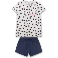 Sanetta Nattøj navy / rød / naturhvid