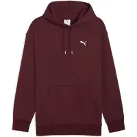 Puma Wardrobe Essentials Relaxed Fleece Hoodie Men, Clothing, Ruby Shimmer, XS