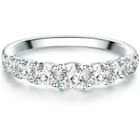 Trilani Ring sølv / transparent