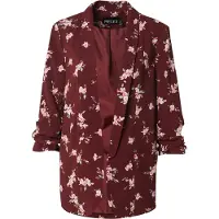 Pieces Blazer 'PCBoss' lyserød / vinrød / hvid