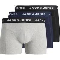 Jack & Jones Boksershorts mørkeblå / grå-meleret / sort / hvid