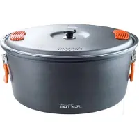 GSI Outdoors 50194, Pot, Aluminium, 4,7 L, Grå, Orange, Silikone