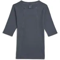 G-Star Washed A-Line Slim Rib T-Shirt - Dark blue - Women
