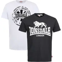 Lonsdale Bluser & t-shirts 'Dildawn' sort / hvid