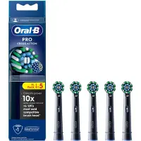 Oral-B Tandbørstehoveder Cross Action Black 5 pcs