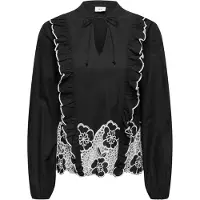 JDY Bluse 'JDYHolly' sort / hvid