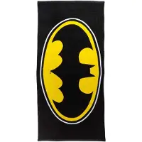 Licens Batman håndklæde - 70x140 cm - 100% bomuld - Blødt badehåndklæde med Batman logo