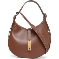 Ralph Lauren Polo Ralph Laurentil kvinder. 428944017009 Polo ID-skuldertaske i læder, lille (OSFA), Brun, Casual