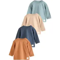 Next Shirts beige / pastelblå / mørkeblå / brun