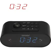 Denver clock radio med projektion / vækkeur med projektor / digital clock radio FM