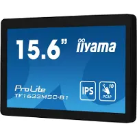 Iiyama ProLite TF1633MSC-B1 - LED-skærm - 15.6 - åben ramme - touchscreen - 1920 x 1080 Full HD (1080p) @ 60 Hz - IPS - 450 cd/m² - 1000:1 - 5 ms - HDMI, DisplayPort - højtalere - sort, mat finish