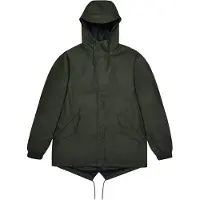Rains - Jakker - Fishtail Jacket W3 Green til UnisexUld - Størrelse XS - Grøn