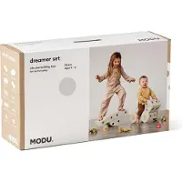 Modu Dreamer Sæt - 34 Dele - 70x40x20 cm - Sand Grey/Honey Yello - - OneSize - Tumledyr