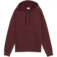 Puma Essentials Elevated Relaxed Wash Hoodie Women, Clothing, Ruby Shimmer, XXL