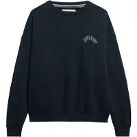 Superdry Superdrytil kvinder. W2012446A Athletic Relaxed Printed Crew Sweatshirt navy (XS), Casual, Bomuld, Blå