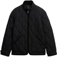 Superdry Superdrytil mænd. M5012272A Quilted Estate Liner vatteret jakke sort (XXL), Casual, Genanvendt polister