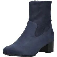 Caprice Bootie, blue, made of Textiles with Block heel, Size 36