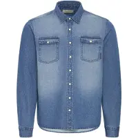 Blend Skjorte 'BHDARGO' blue denim
