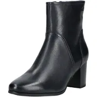 Caprice Bootie, blue, made of Leather with Block heel, Size 37.5