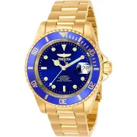 Invicta Herreur 8930OB Pro Diver Blå/Gul guldtonet stål Ø40 mm
