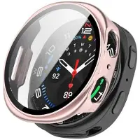 Mtp Products Samsung Galaxy Watch8 Plastikcover med Skærmbeskyttelse Hærdet Glas - 40mm - Pink