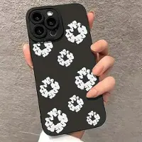 Mtp Products iPhone 15 Pro Max TPU-cover med bomuldskrans - sort