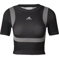 Adidas Dame Seamless Techfit Baby T-shirt Sort/Hvid