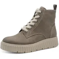 Tamaris Snørestøvletter taupe