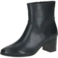 Caprice Bootie, blue, made of Leather with Block heel, Size 36