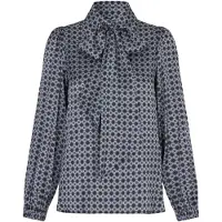Dea Kudibal Bluse 'Kikki' navy / lyseblå / hvid
